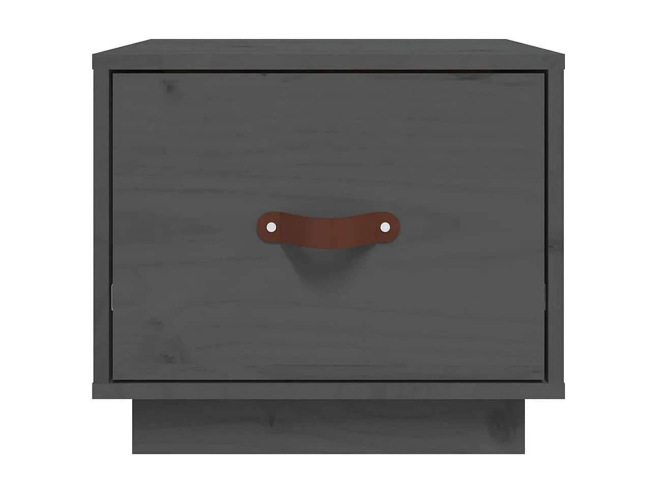 2er-Set Nachttische Nachtschrank Grau 40x34x35 cm Massivholz Kiefer -RN49818