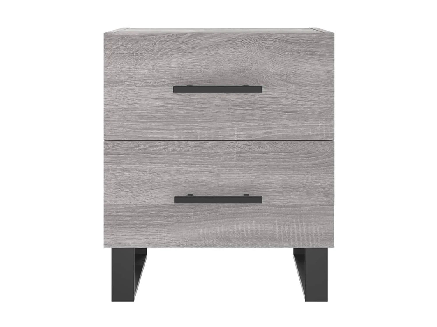 2er-Set Nachttische Nachtschrank Grau Sonoma 40x35x47,5 cm Holzwerkstoff -RN22636