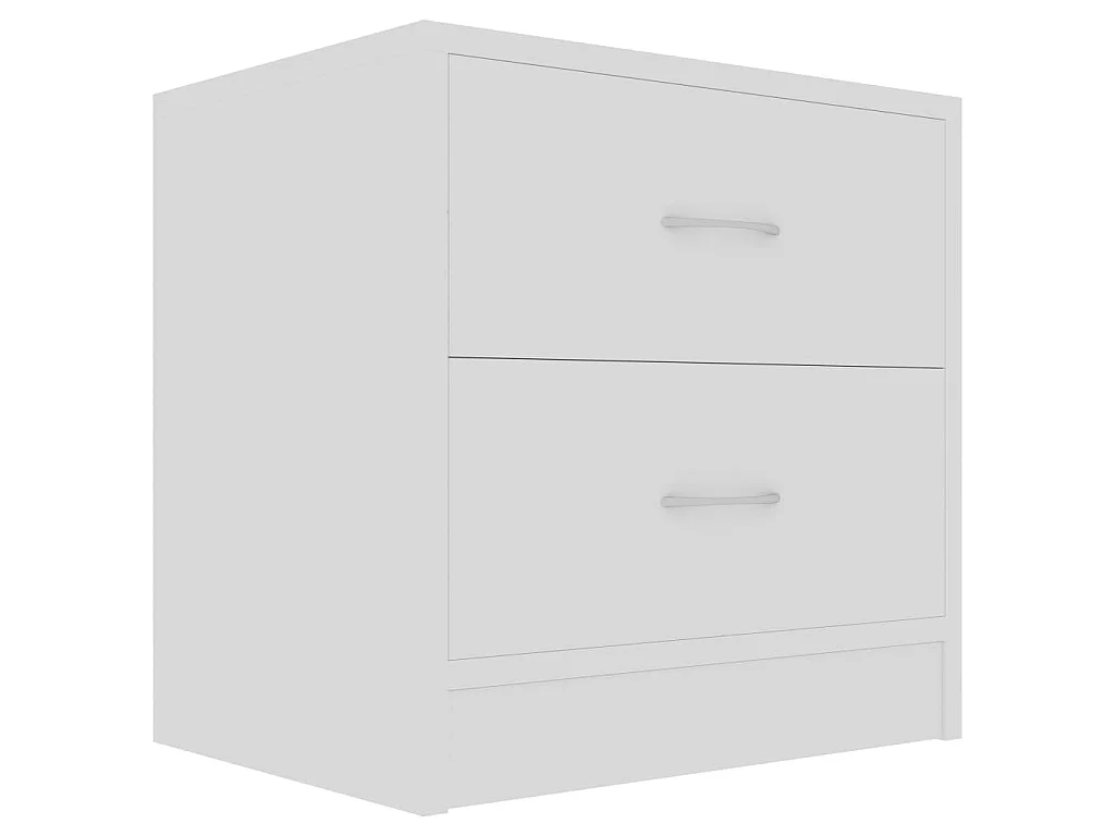 Nachttisch Nachtschrank Weiß 40x30x40 cm Holzwerkstoff -RN68631