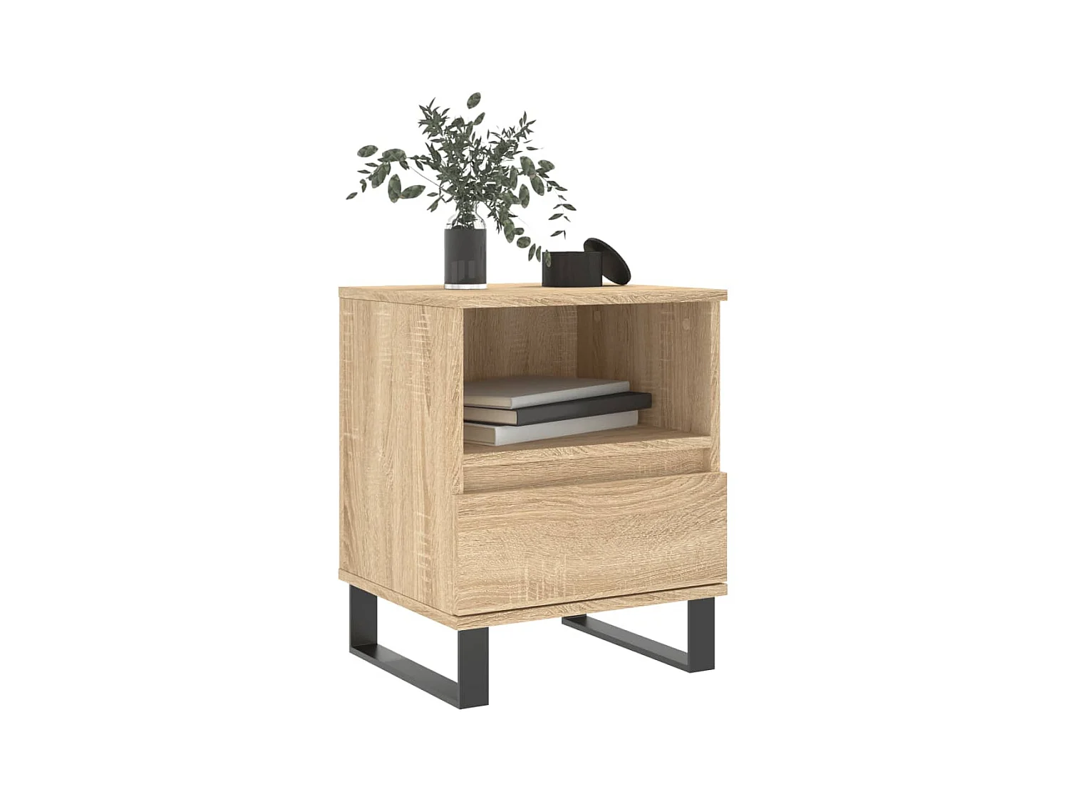 Nachttisch Nachtschrank Sonoma-Eiche 40x35x50 cm Holzwerkstoff -RN38612