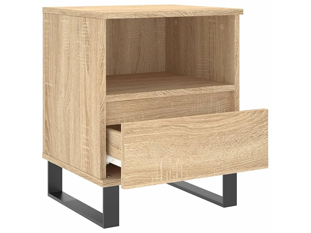 Nachttisch Nachtschrank Sonoma-Eiche 40x35x50 cm Holzwerkstoff -RN38612