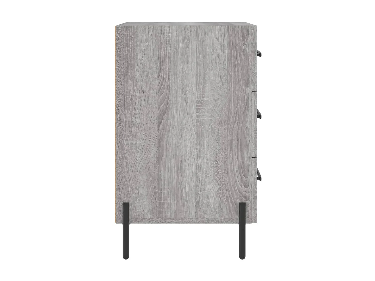 Nachttisch Grau Nachtschrank Sonoma Holzwerkstoff 40x40x66 cm -RN92074