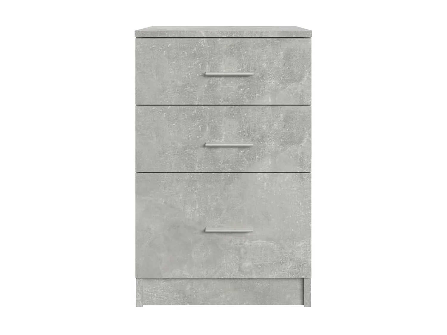 Nachttisch Betongrau Nachtschrank 40x40x63 cm Holzwerkstoff -RN26682