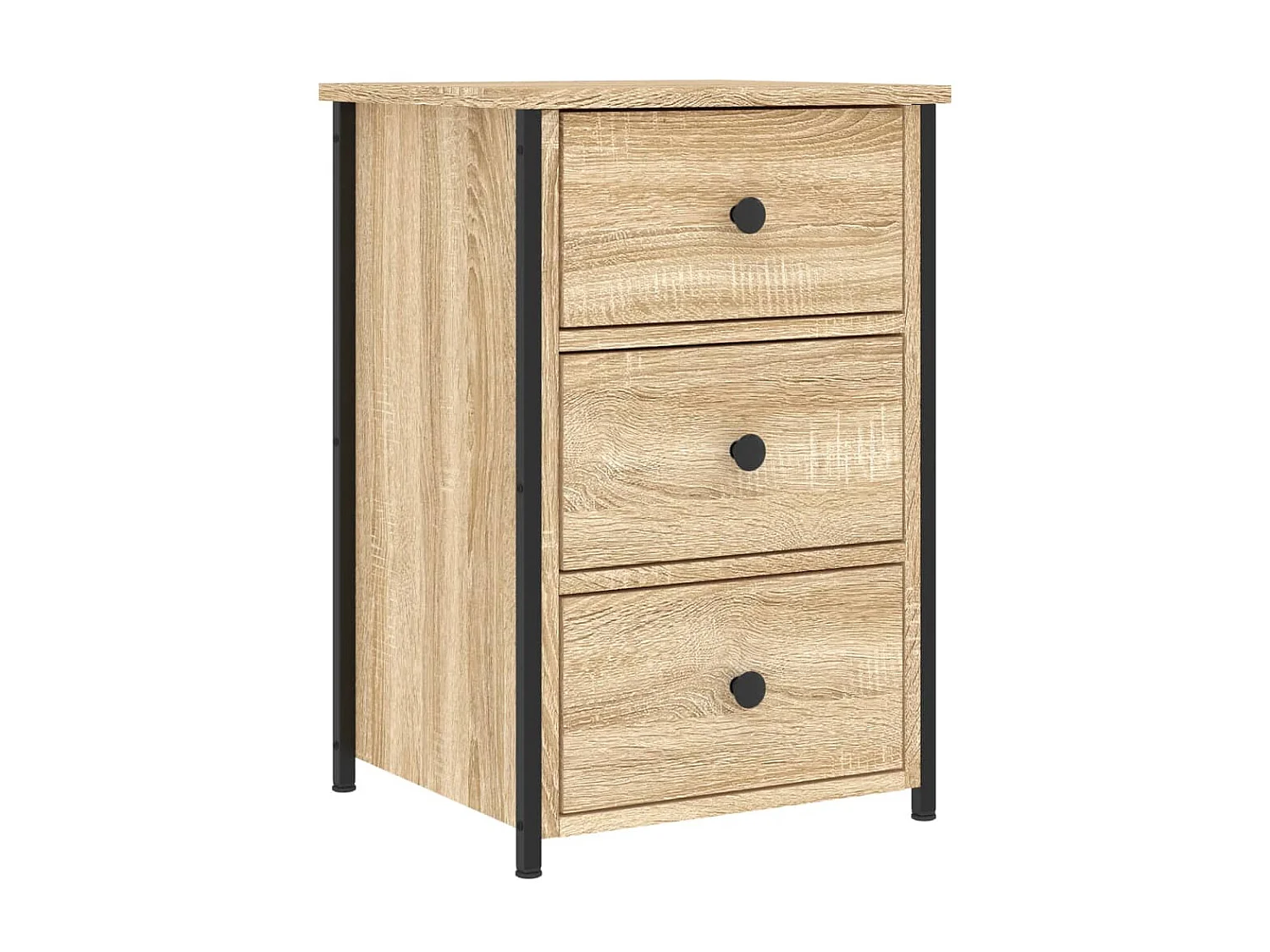 2er-Set Nachttische Nachtschrank Sonoma-Eiche 40x36x60 cm Holzwerkstoff -RN30527