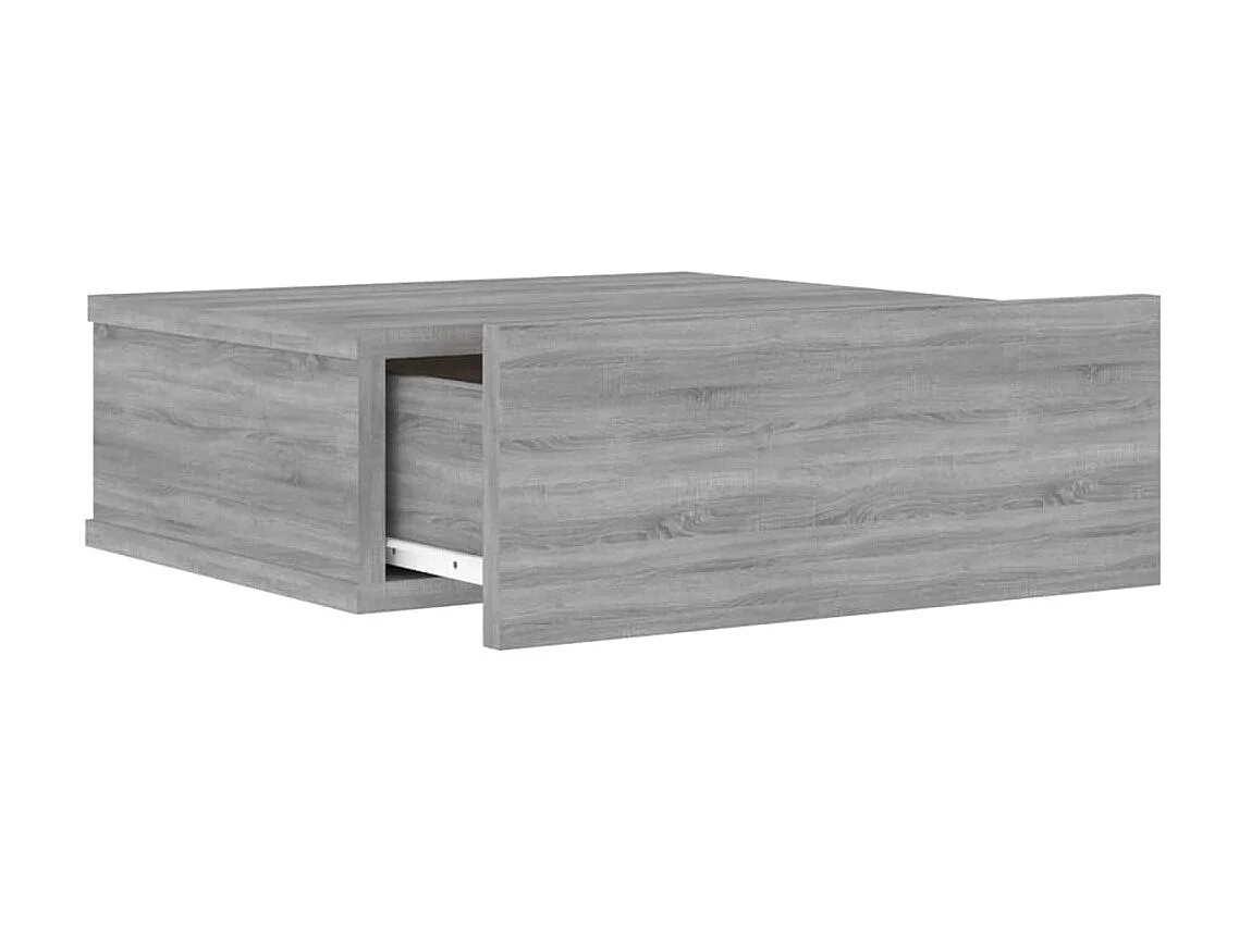 Hängender Nachttisch Nachtschrank Grau Sonoma 40x30x15 cm Holzwerkstoff -RN22642
