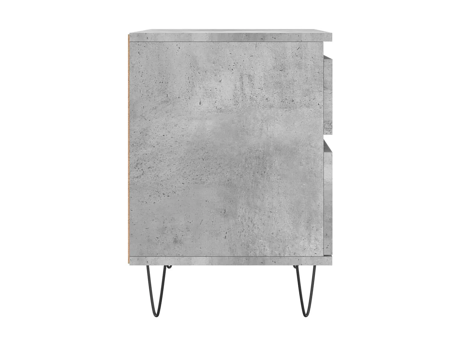 Nachttisch Betongrau Nachtschrank 40x35x50 cm Holzwerkstoff -RN53104