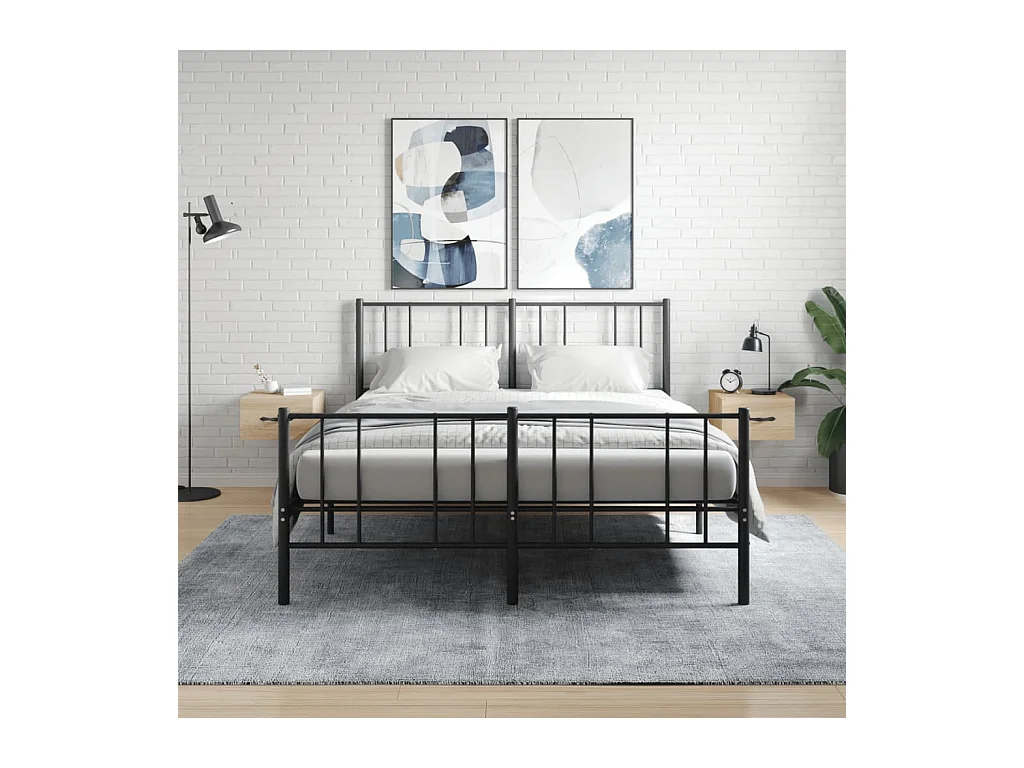 2er-Set Wand-Nachttische Nachtschrank Sonoma-Eiche 35x35x20 cm -RN17258