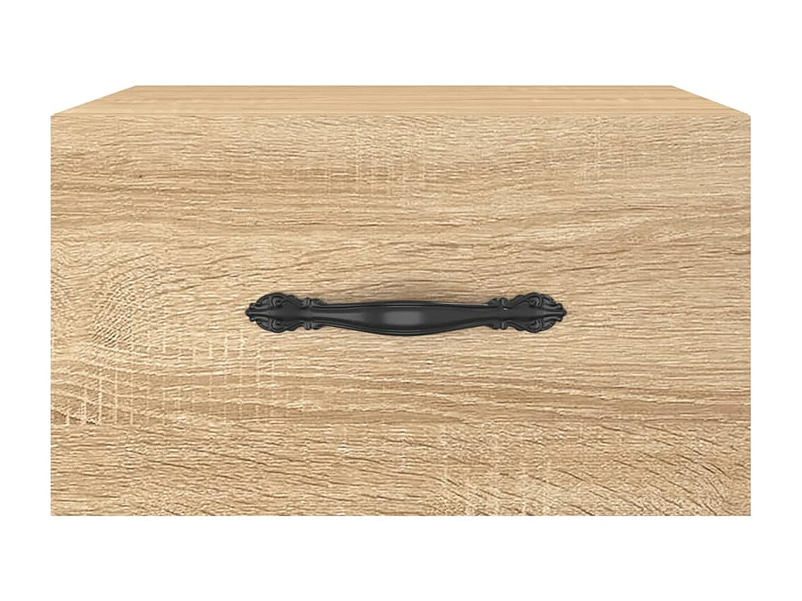 2er-Set Wand-Nachttische Nachtschrank Sonoma-Eiche 35x35x20 cm -RN17258
