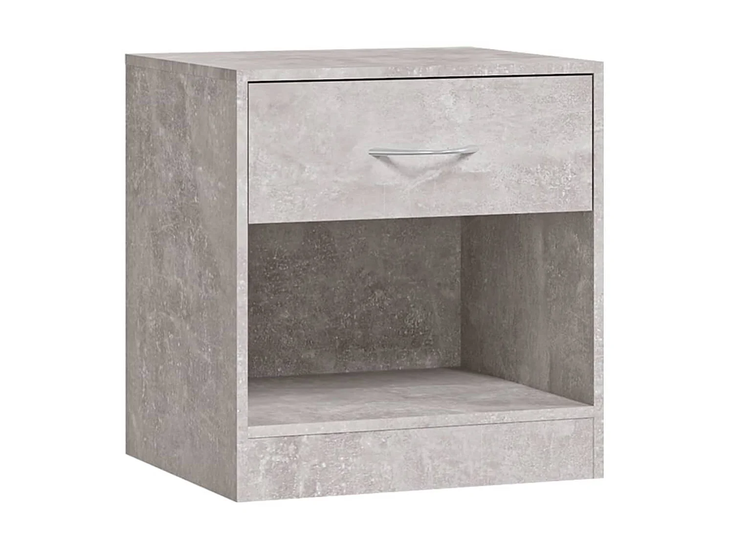 2er-Set Nachttische Nachtschrank mit Schublade Betongrau -RN45410