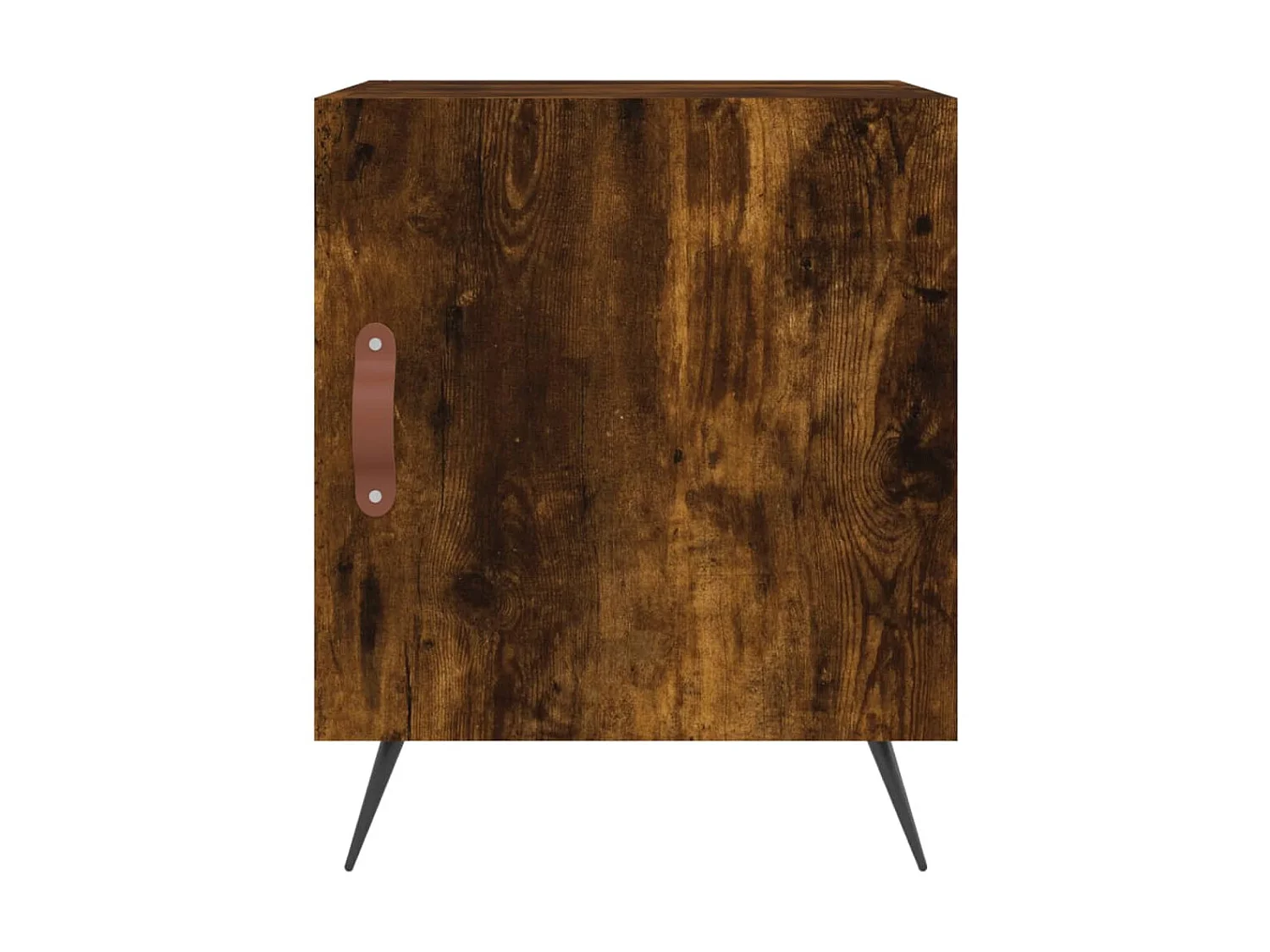 2er-Set Nachttische Nachtschrank Räuchereiche 40x40x50 cm Holzwerkstoff -RN86322