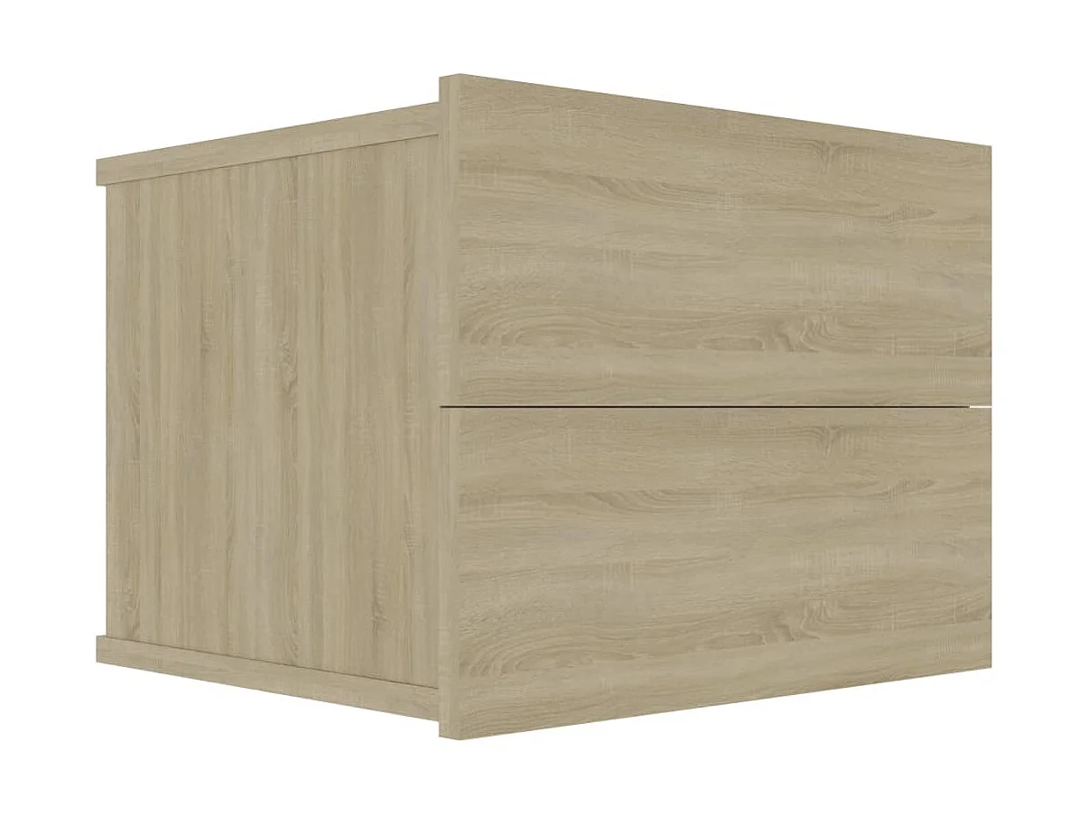 2er-Set Nachttische Nachtschrank Sonoma-Eiche 40x30x30 cm Holzwerkstoff -RN12609