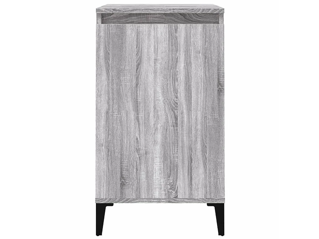 Nachttisch Grau Nachtschrank Sonoma 40x35x70 cm Holzwerkstoff -RN85192
