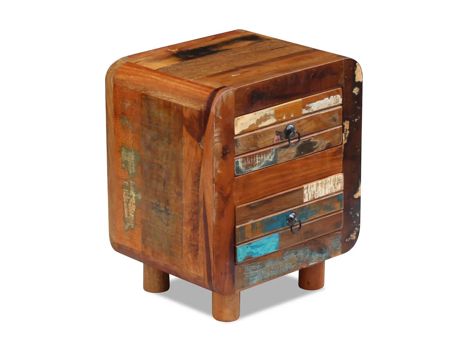 Nachttische Nachtschrank Altholz 43x33x51 cm -RN18792