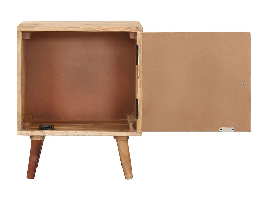 Nachttisch Nachtschrank 40x30x50 cm Akazie Massivholz -RN61432