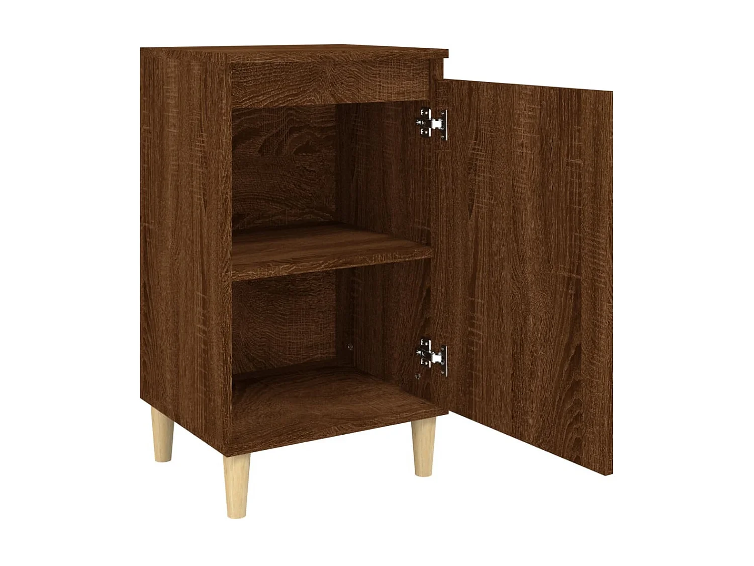 Nachttisch Nachtschrank Braun Eichen-Optik 40x35x70 cm Holzwerkstoff -RN37654
