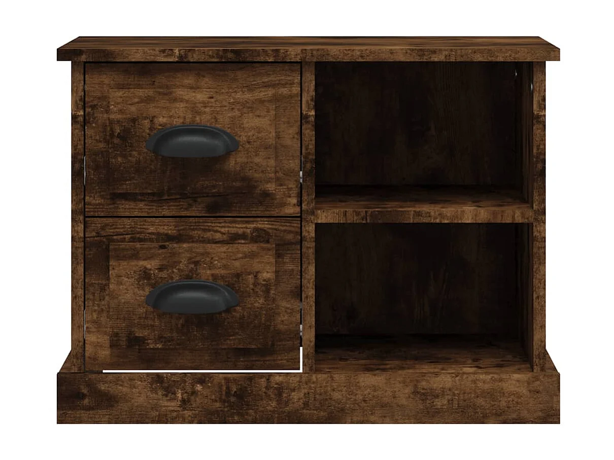 Nachttisch Nachtschrank Räuchereiche 60x35,5x45 cm -RN23601