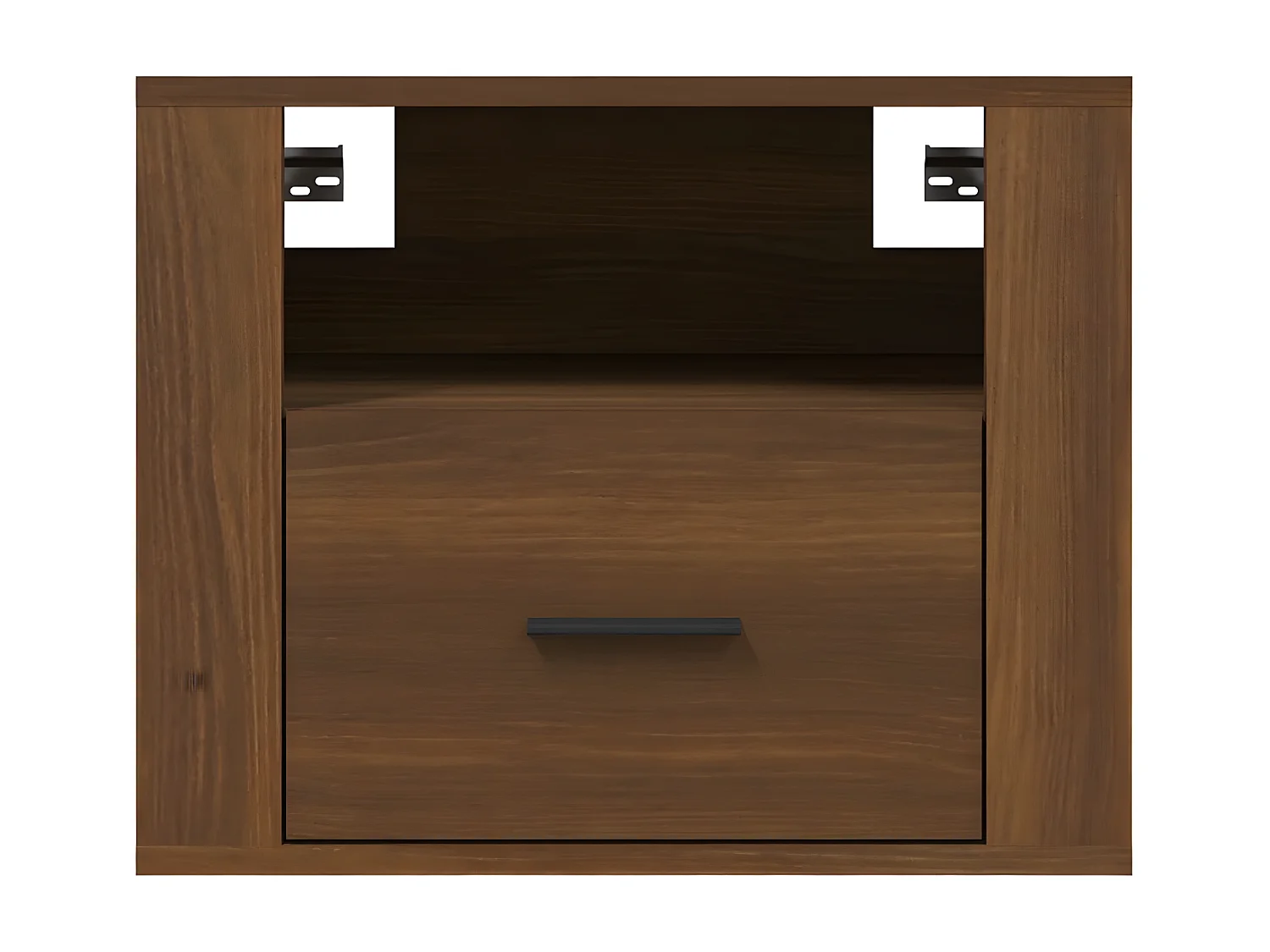 Wand-Nachttisch Nachtschrank Braun Eichen-Optik 50x36x40 cm -RN87971