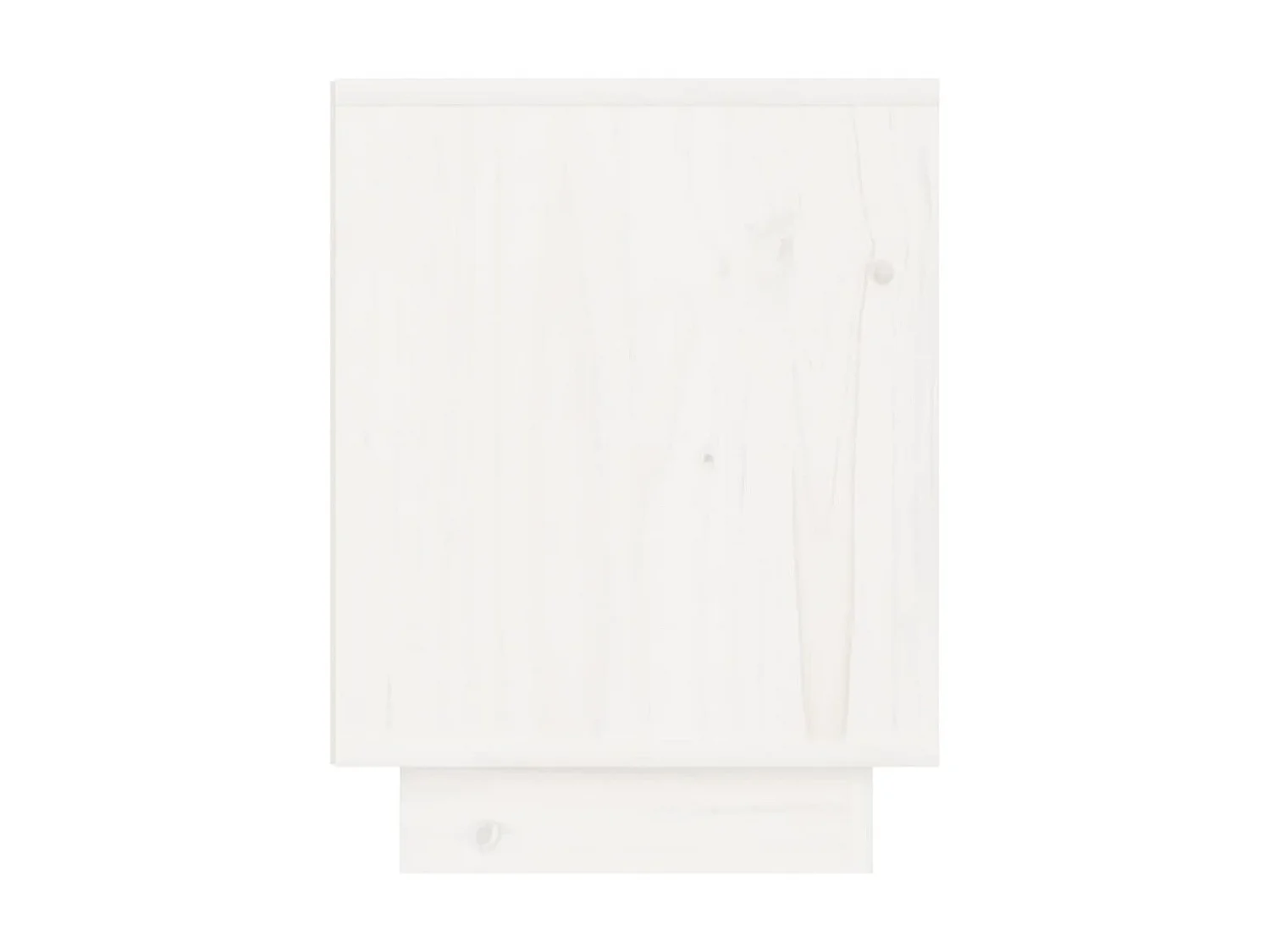 2er-Set Nachttische Nachtschrank Weiß 40x30x40 cm Massivholz Kiefer -RN51475