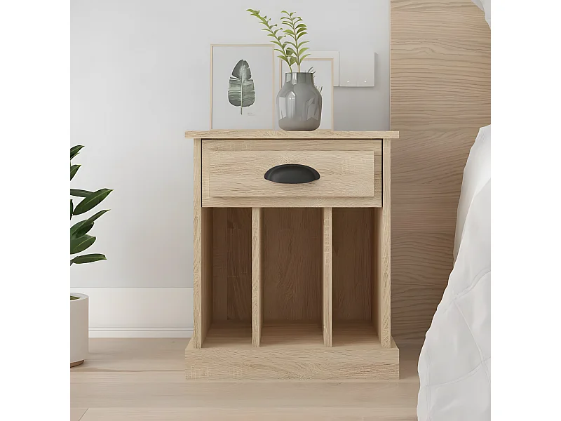 Nachttisch Nachtschrank Sonoma-Eiche 43x36x50 cm -RN36901