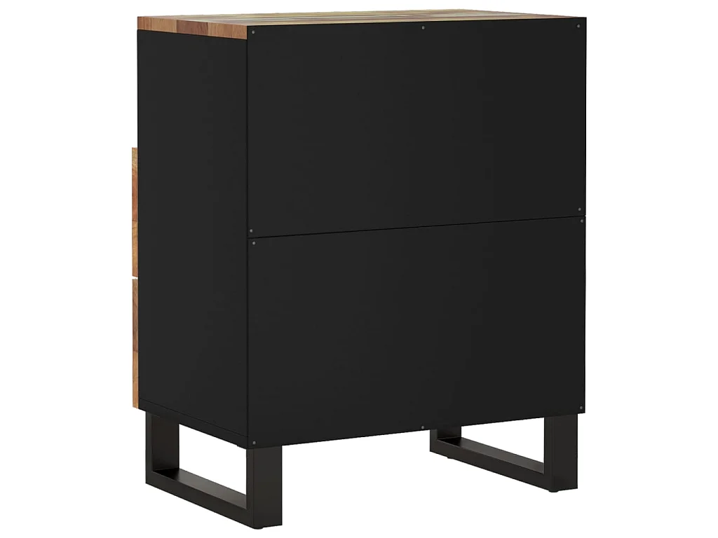 Nachttisch Nachtschrank 50x33x62 cm Altholz Massiv & Holzwerkstoff -RN69558