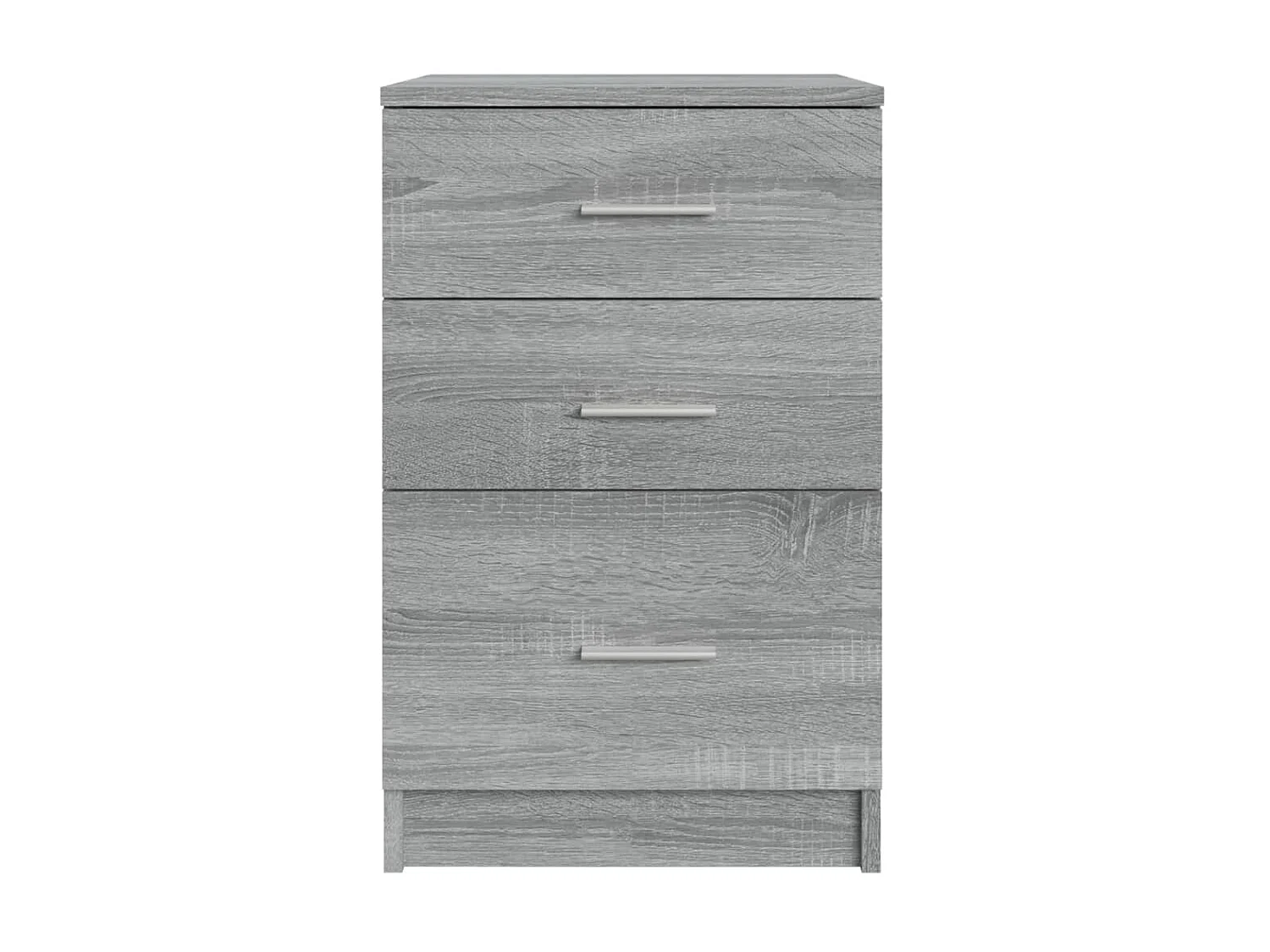 Nachttisch Grau Nachtschrank Sonoma 40x40x63 cm Holzwerkstoff -RN83519