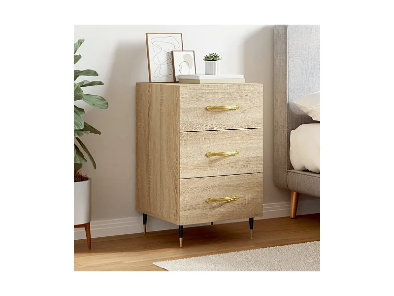 Nachttisch Nachtschrank Sonoma-Eiche 40x40x66 cm Holzwerkstoff -RN20673