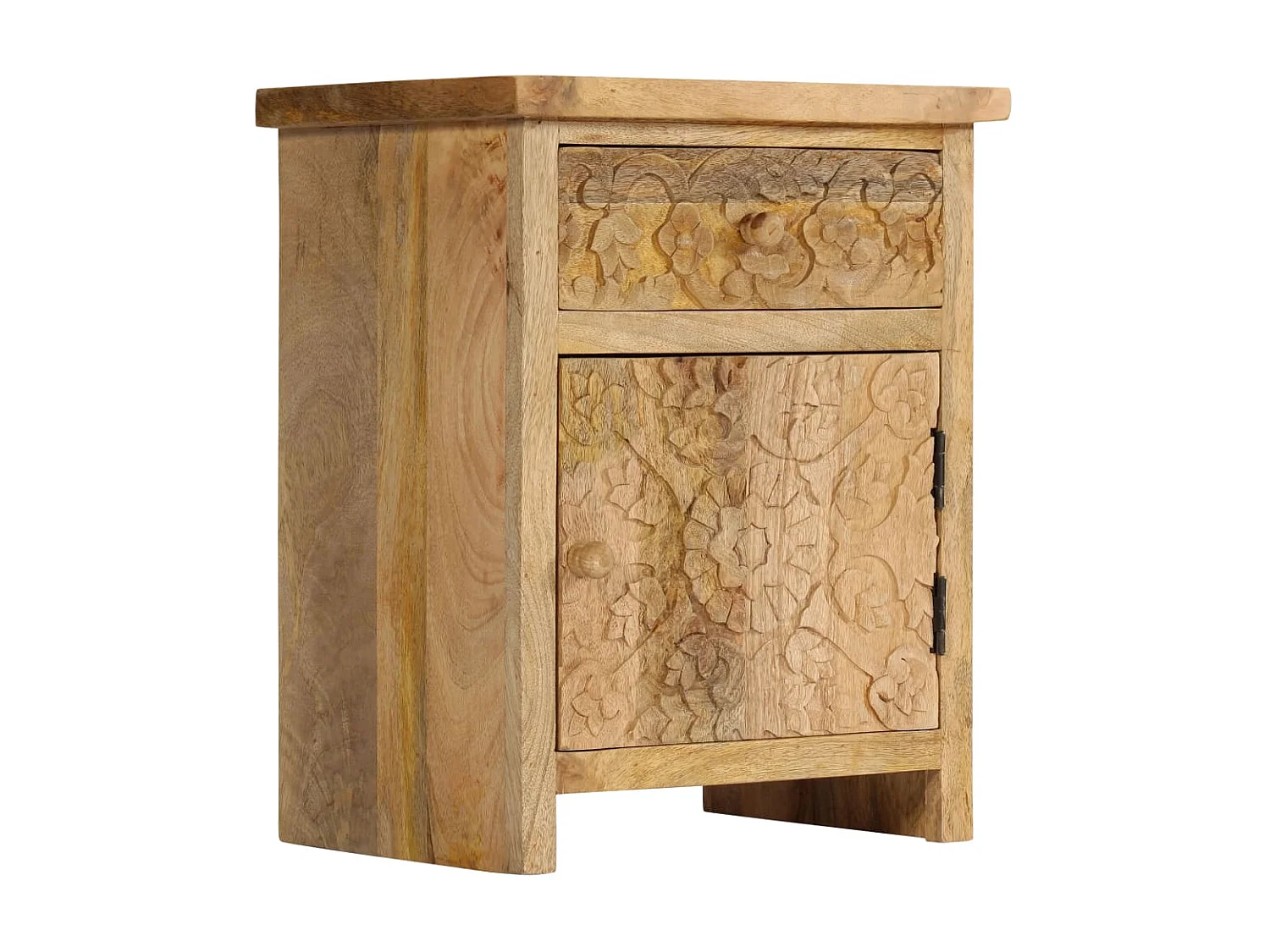 Nachttisch Nachtschrank Massivholz Mango 40x30x50 cm -RN67162