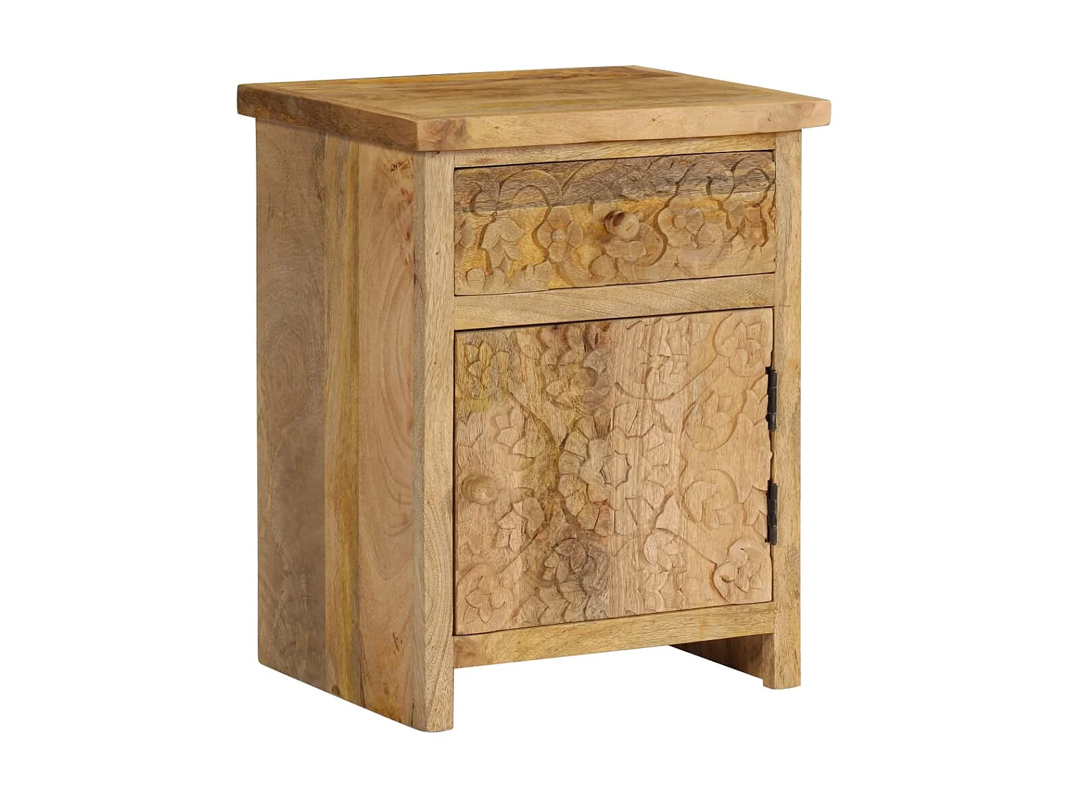 Nachttisch Nachtschrank Massivholz Mango 40x30x50 cm -RN67162