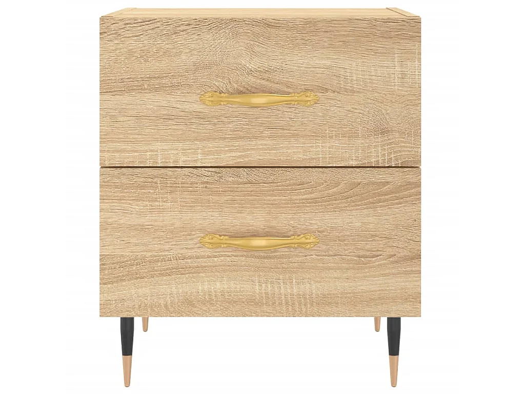 Nachttisch Nachtschrank Sonoma-Eiche 40x35x47,5 cm Holzwerkstoff -RN87945