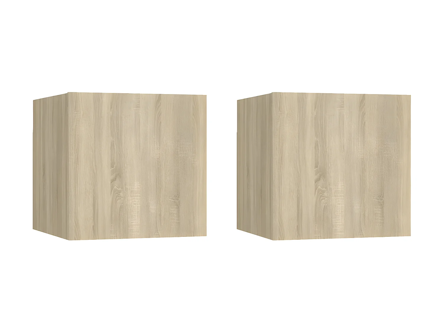 2er-Set Nachttische Nachtschrank Sonoma-Eiche 30,5x30x30 cm Holzwerkstoff -RN28251