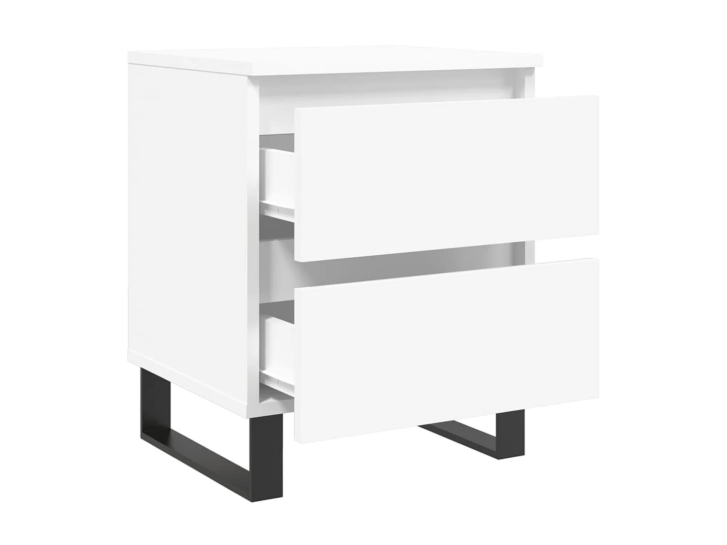 2er-Set Nachttische Nachtschrank Weiß 40x35x50 cm Holzwerkstoff -RN71535