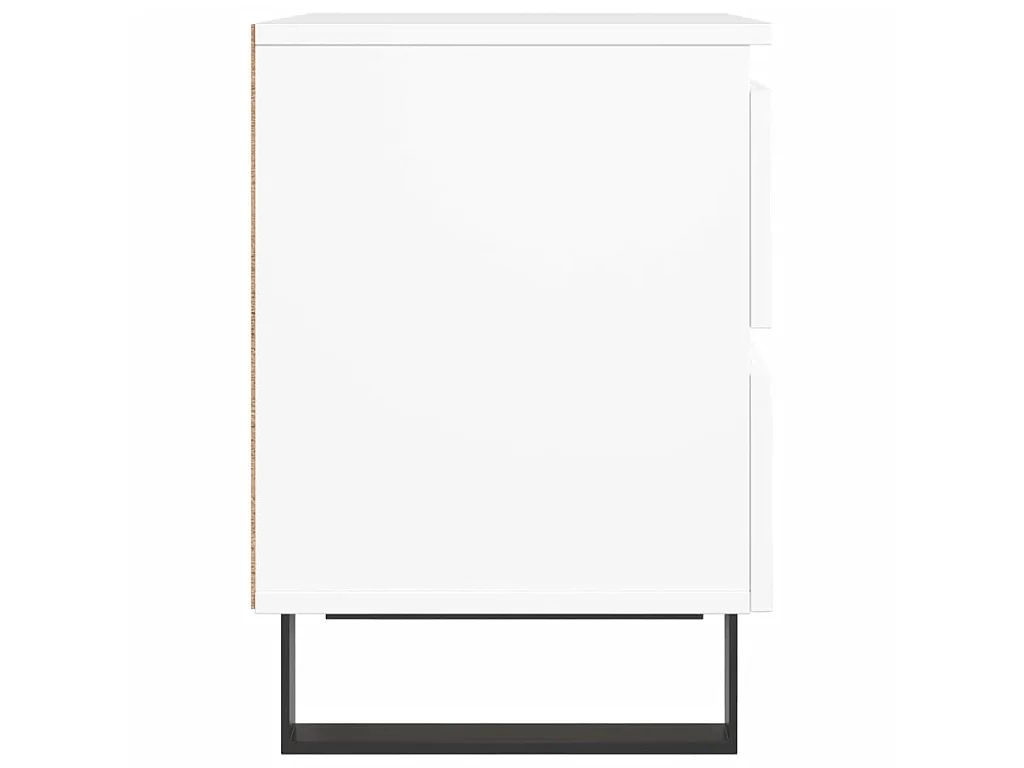 2er-Set Nachttische Nachtschrank Weiß 40x35x50 cm Holzwerkstoff -RN71535