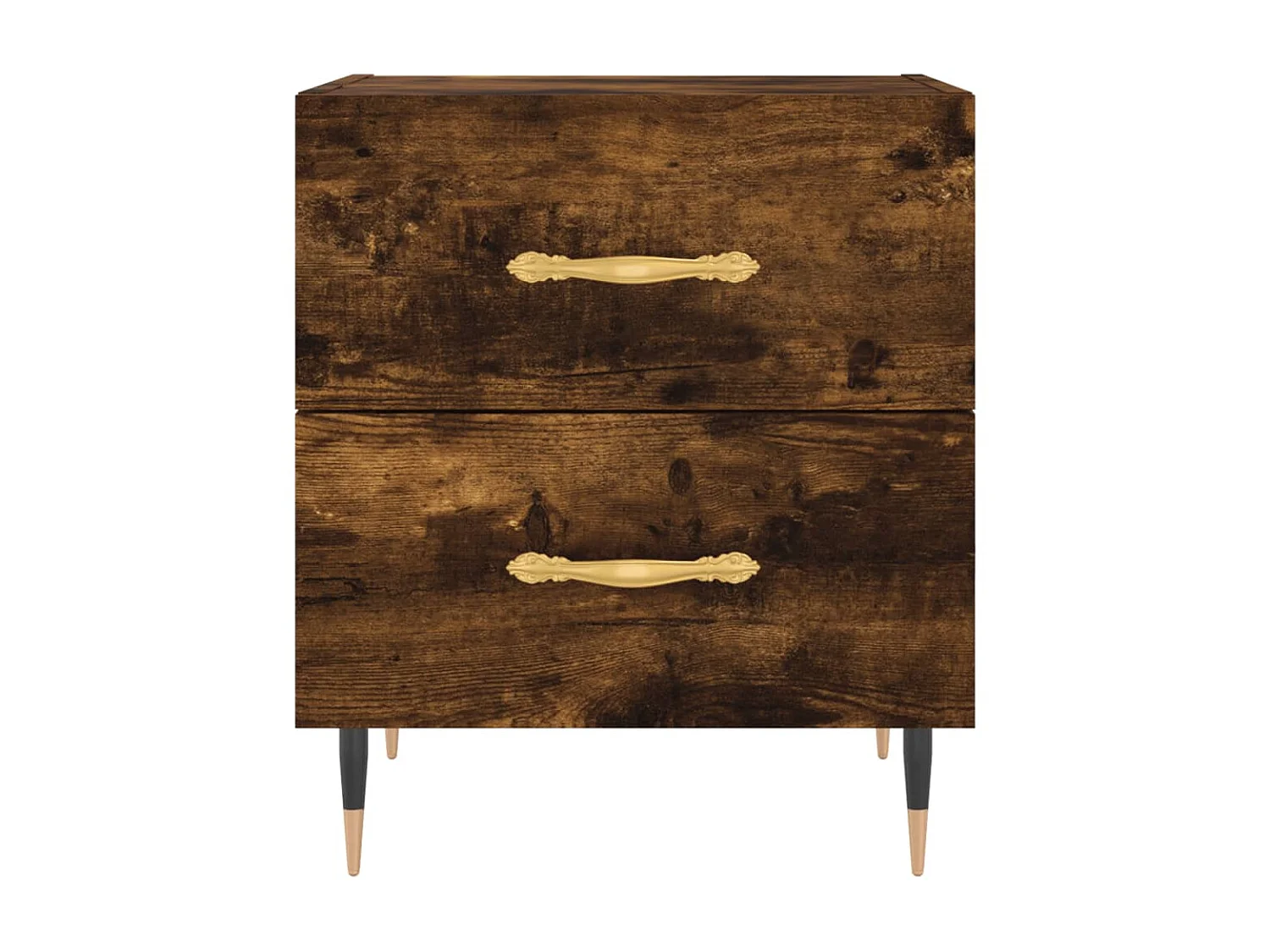 Nachttisch Nachtschrank Räuchereiche 40x35x47,5 cm Holzwerkstoff -RN35151