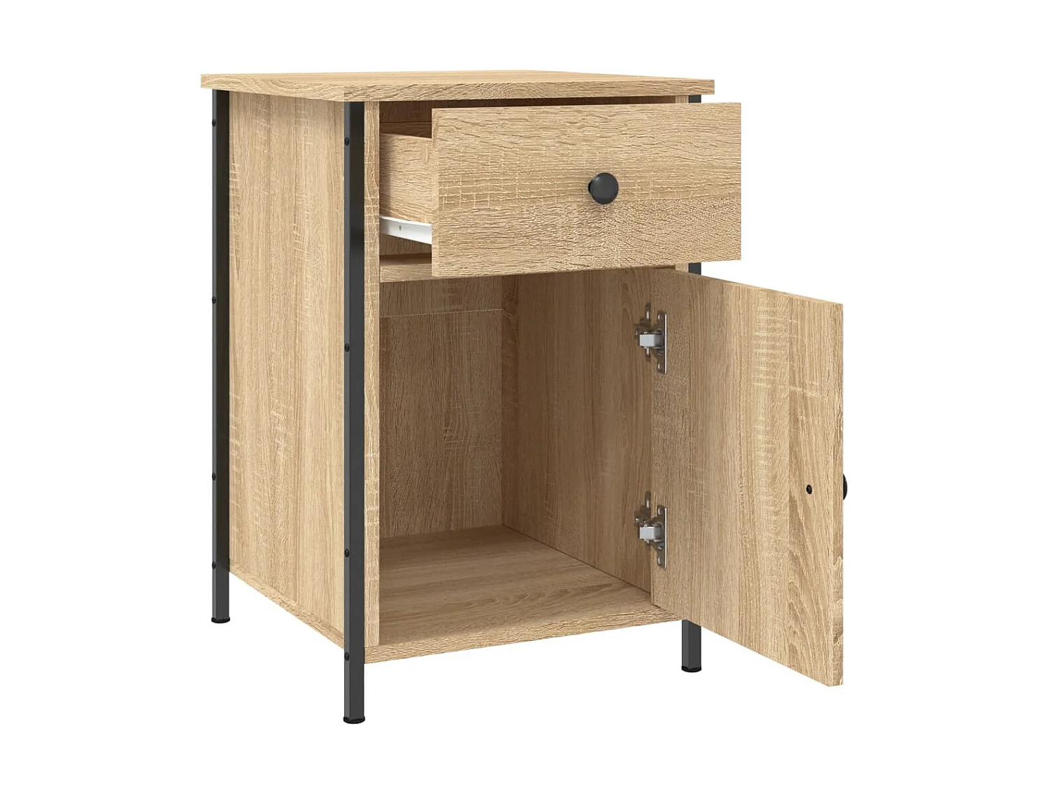 Nachttisch Nachtschrank Sonoma-Eiche 40x42x60 cm Holzwerkstoff -RN50878
