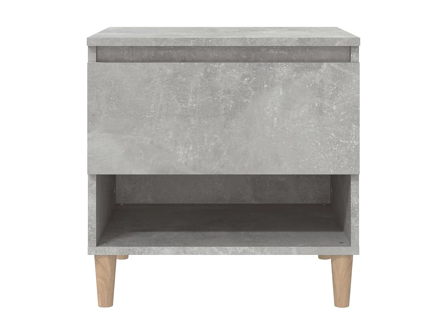 2er-Set Nachttische Nachtschrank Betongrau 50x46x50 cm Holzwerkstoff -RN40898