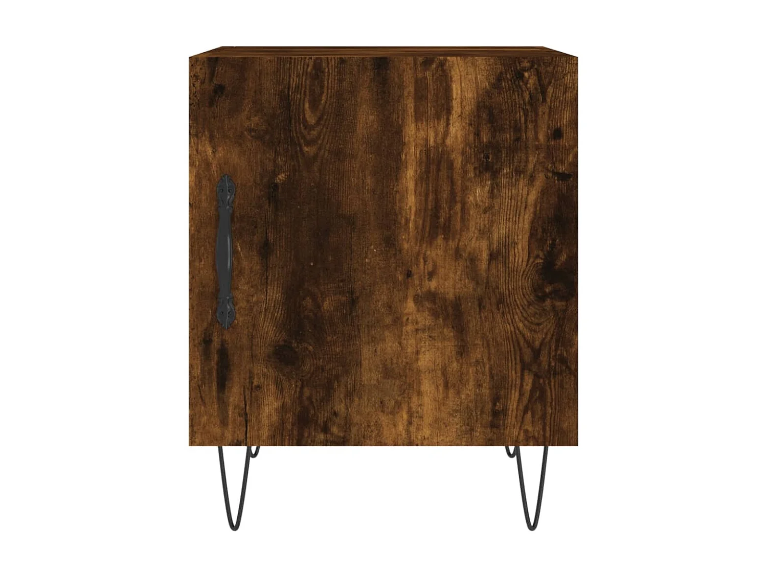 2er-Set Nachttische Nachtschrank Räuchereiche 40x40x50 cm Holzwerkstoff -RN31557