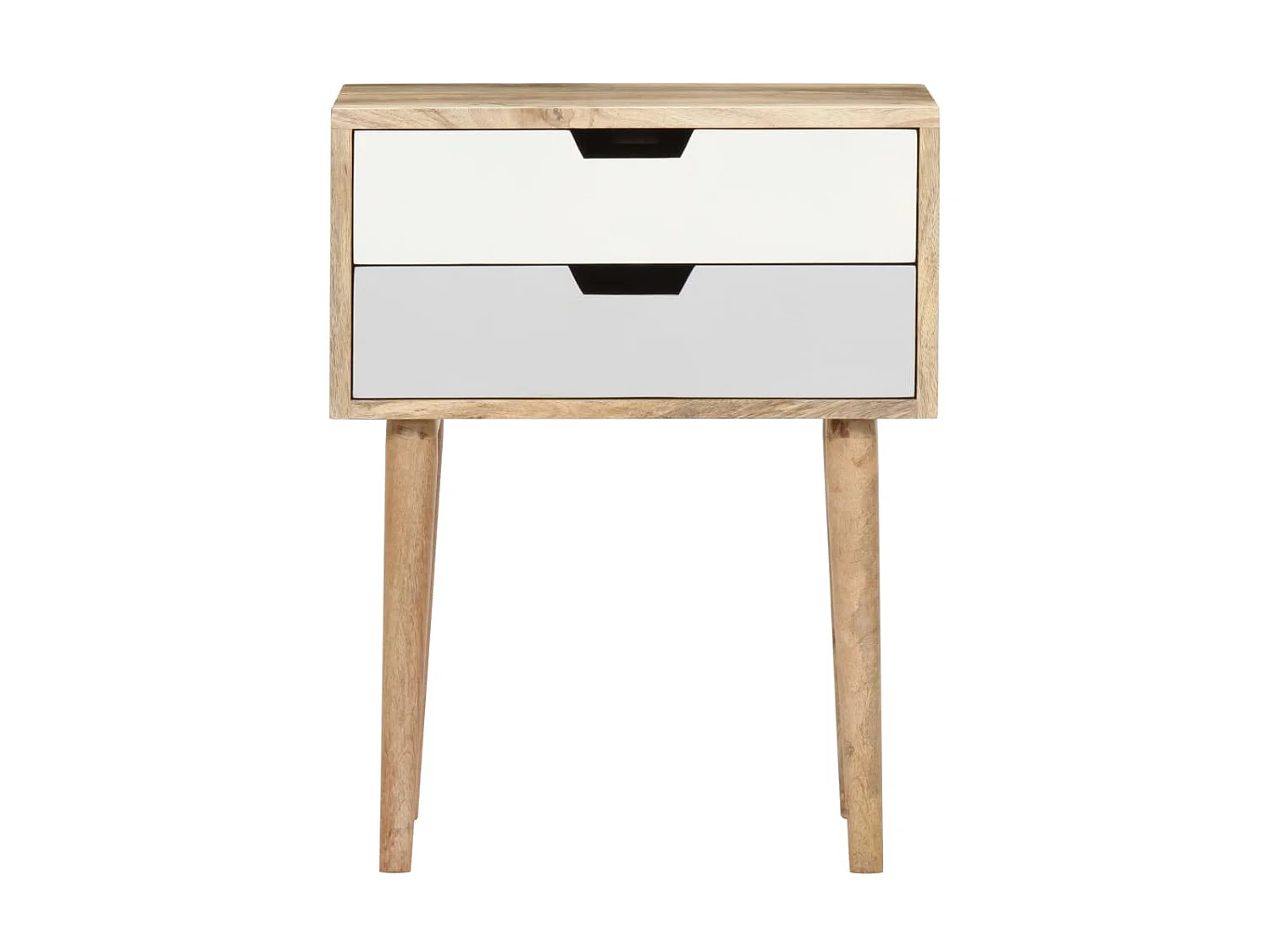 Nachttisch Nachtschrank 47 x 35 x 59 cm Mango Massivholz -RN62988