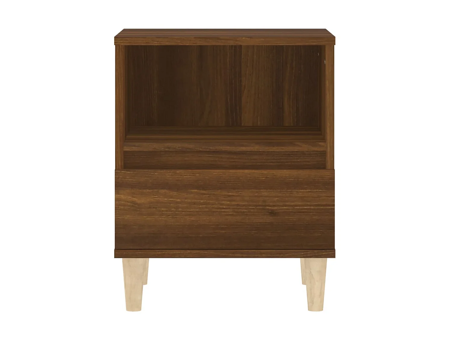 2er-Set Nachttische Nachtschrank Braun Eichen-Optik 40x35x50 cm -RN95776