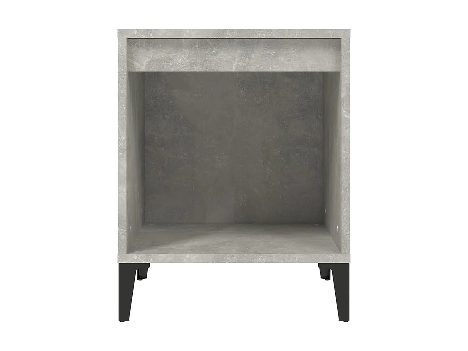 2er-Set Nachttische Nachtschrank Betongrau 40x35x50 cm -RN20504