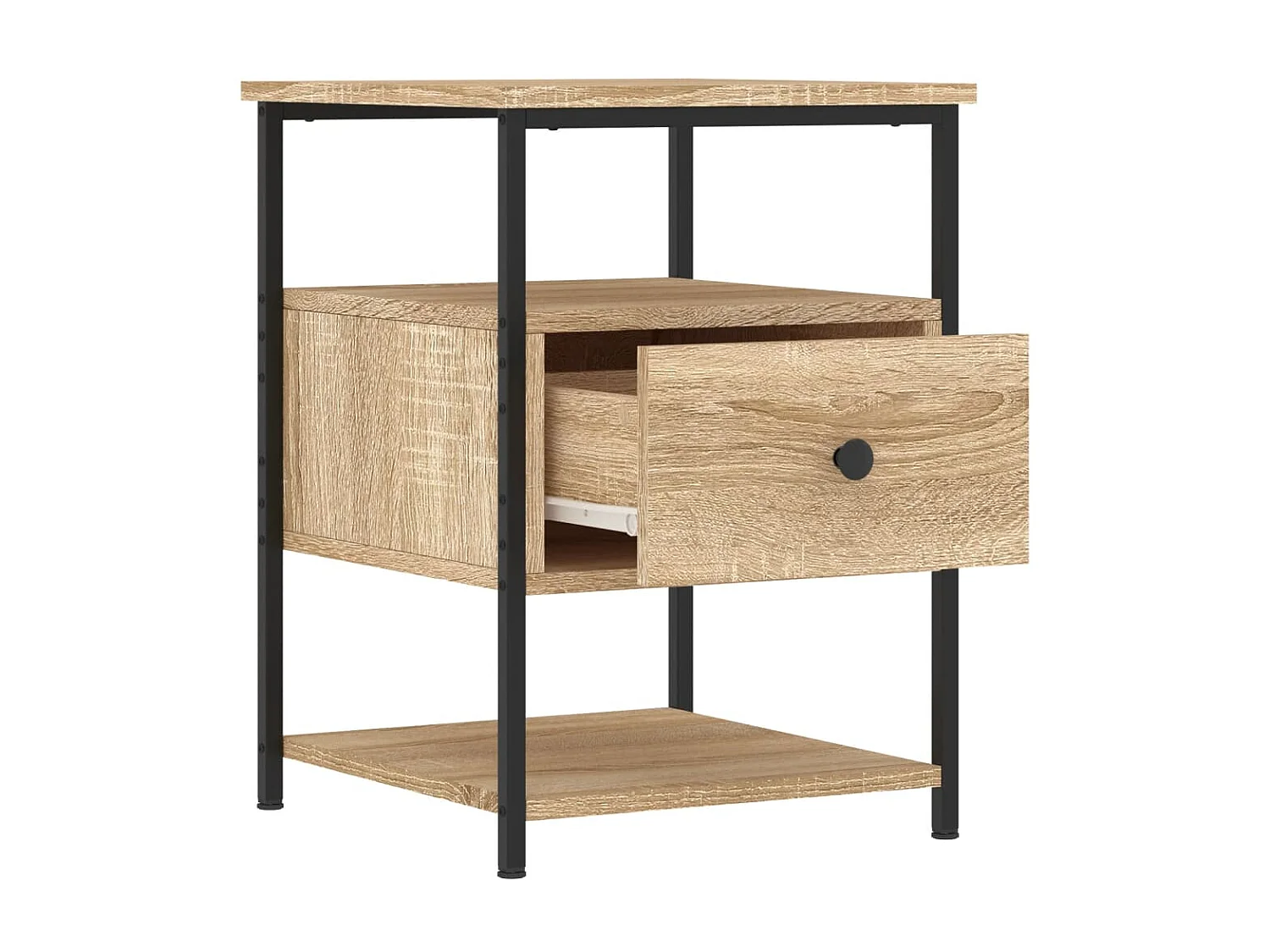 2er-Set Nachttische Nachtschrank Sonoma-Eiche 40x42x56 cm Holzwerkstoff -RN45245