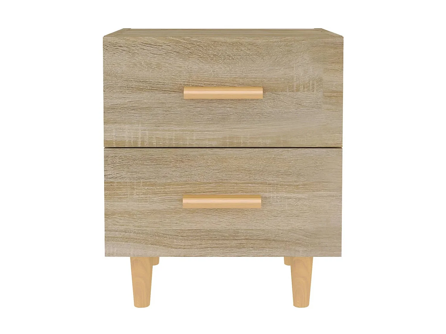 2er-Set Nachttische Nachtschrank Sonoma-Eiche 40x35x47,5 cm -RN42134