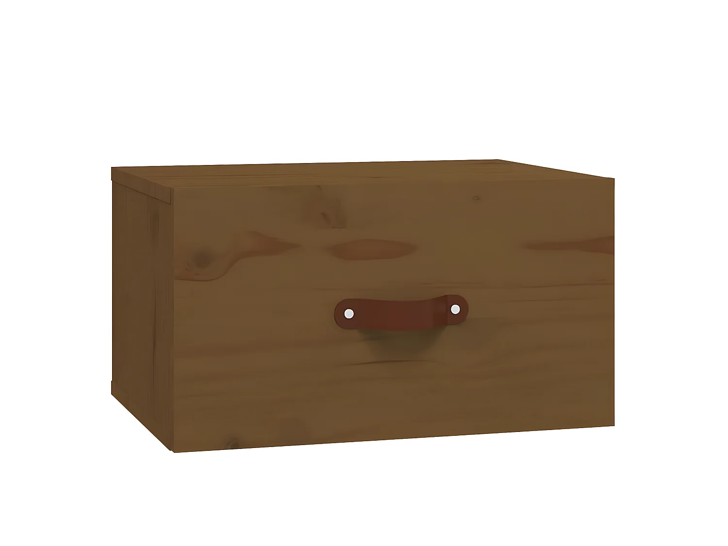 2er-Set Wand-Nachttische Nachtschrank Honigbraun 40x29,5x22 cm -RN15705