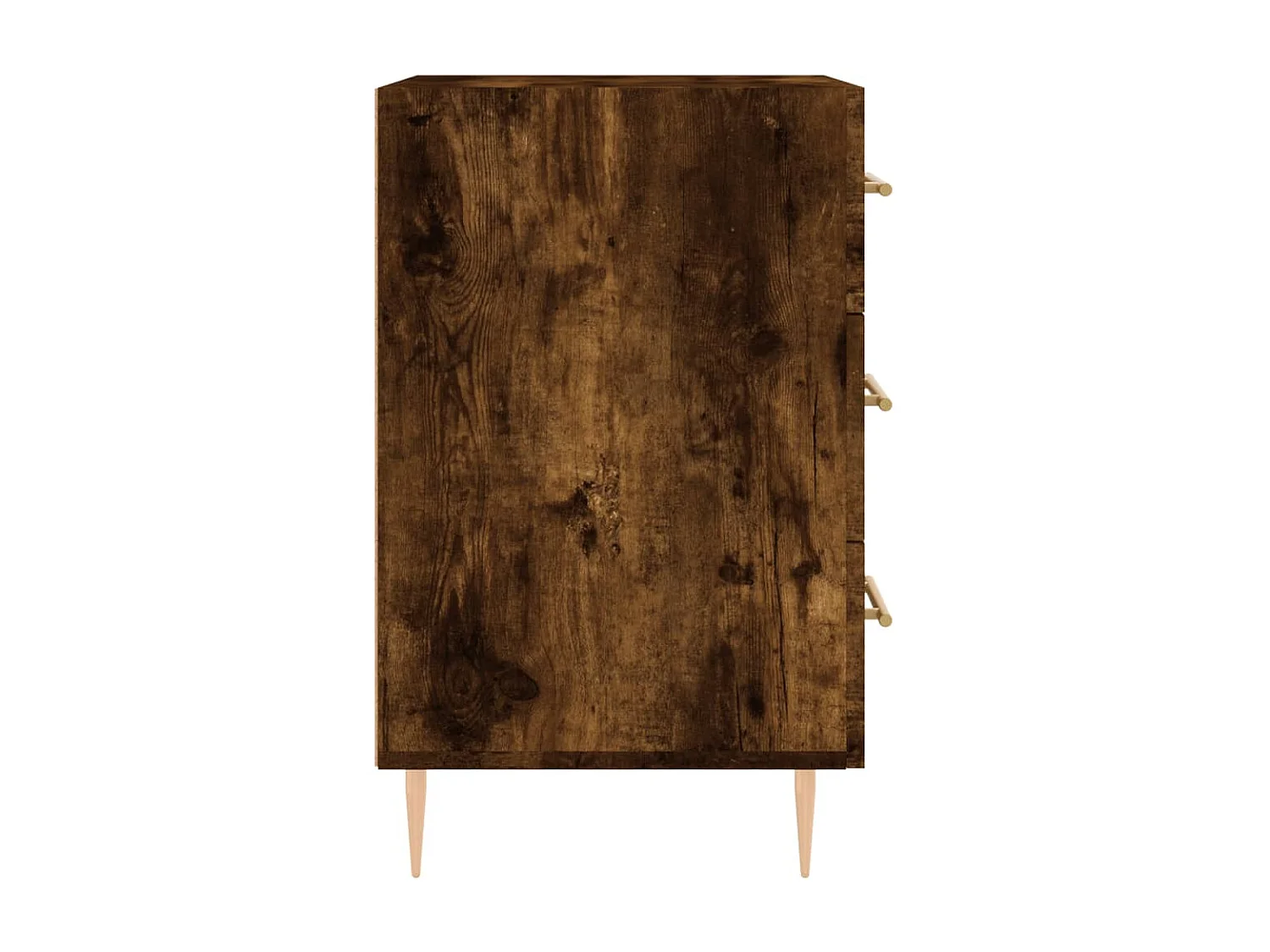 Nachttisch Nachtschrank Räuchereiche 40x40x66 cm Holzwerkstoff -RN12959