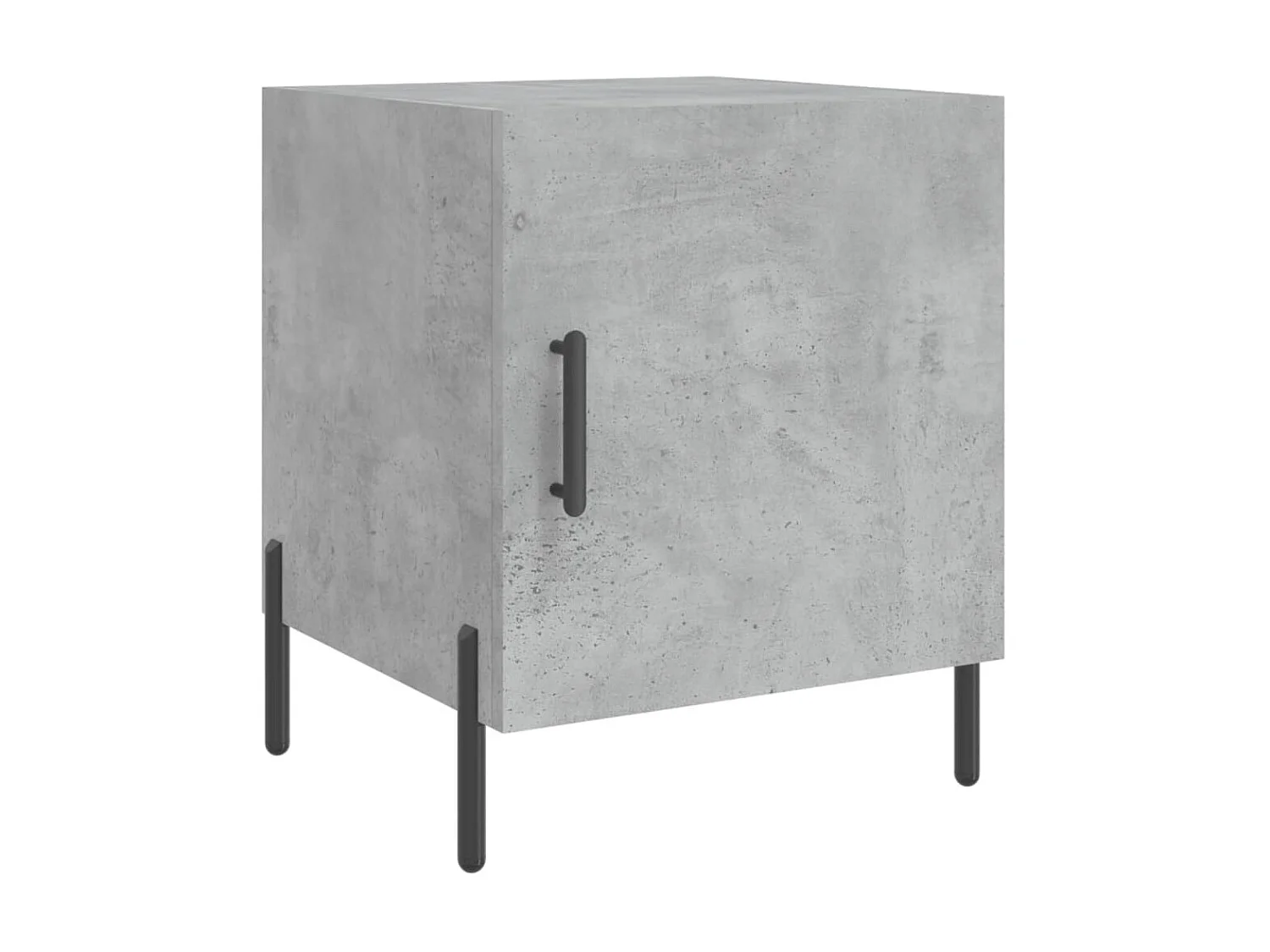 2er-Set Nachttische Nachtschrank Betongrau 40x40x50 cm Holzwerkstoff -RN35809