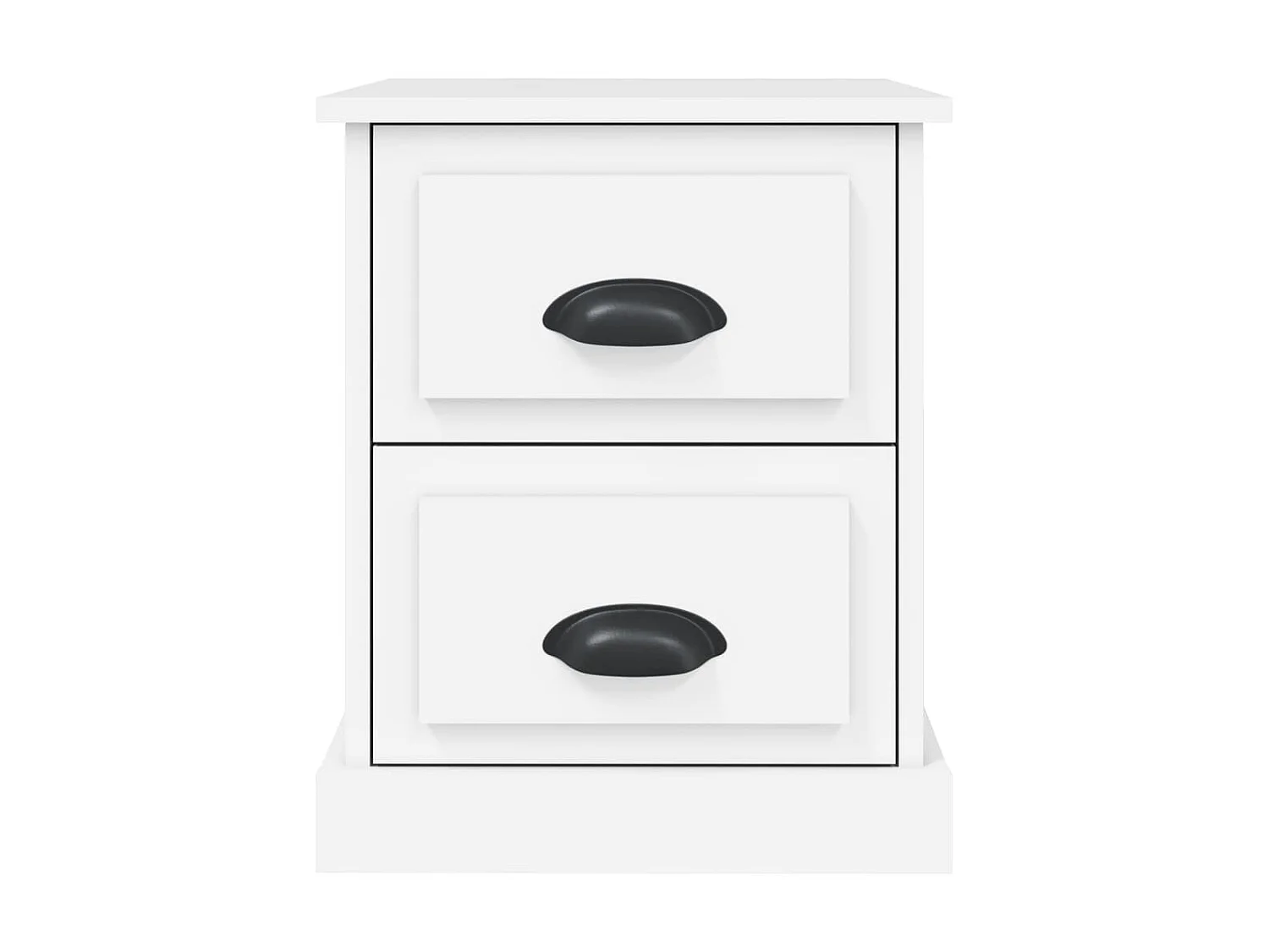 Nachttisch Nachtschrank Weiß 39x39x47,5 cm Holzwerkstoff -RN30369