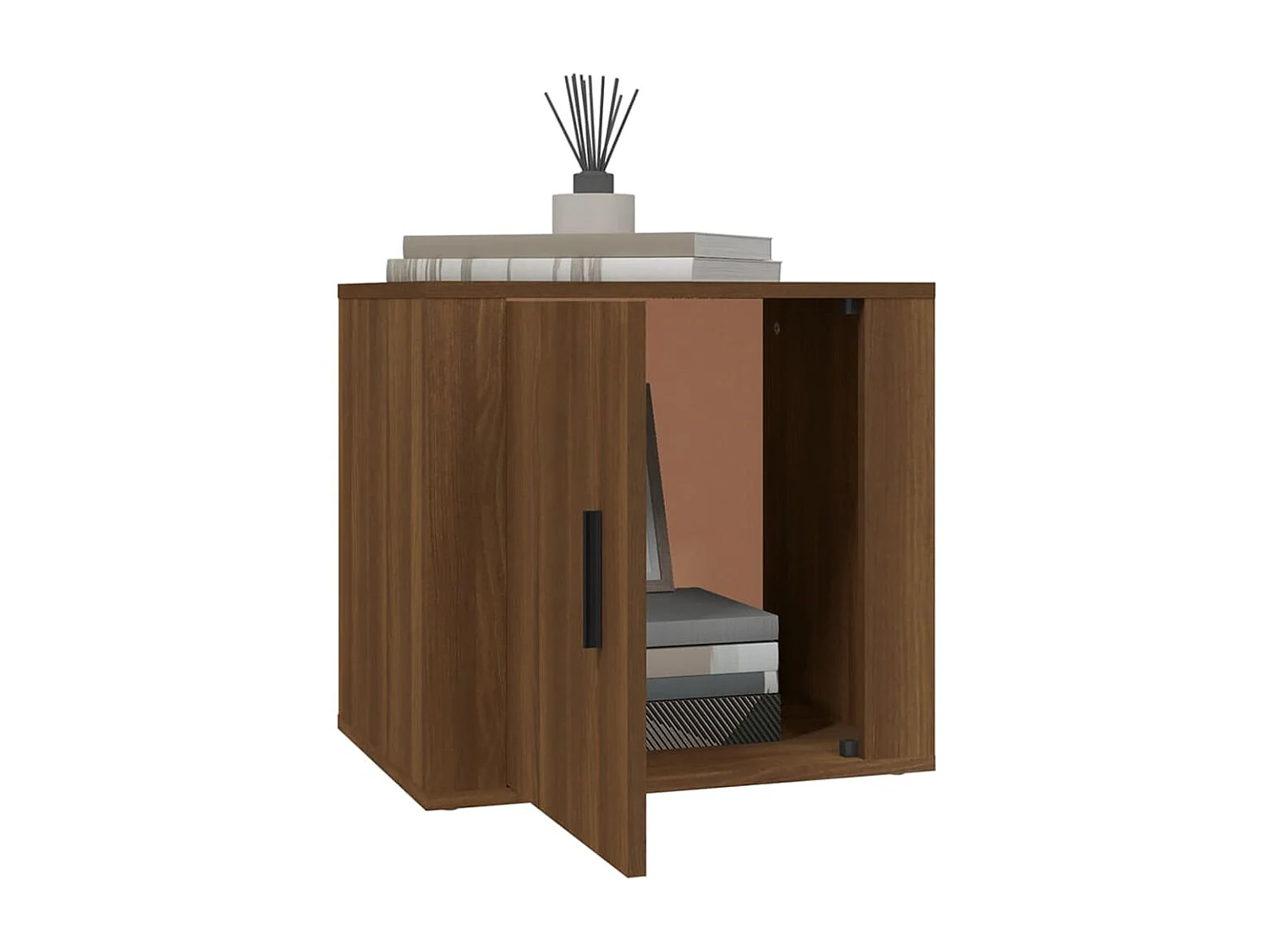 Nachttisch Nachtschrank Braun Eichen-Optik 50x39x47 cm -RN76113