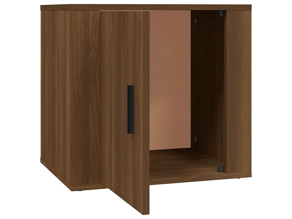 Nachttisch Nachtschrank Braun Eichen-Optik 50x39x47 cm -RN76113