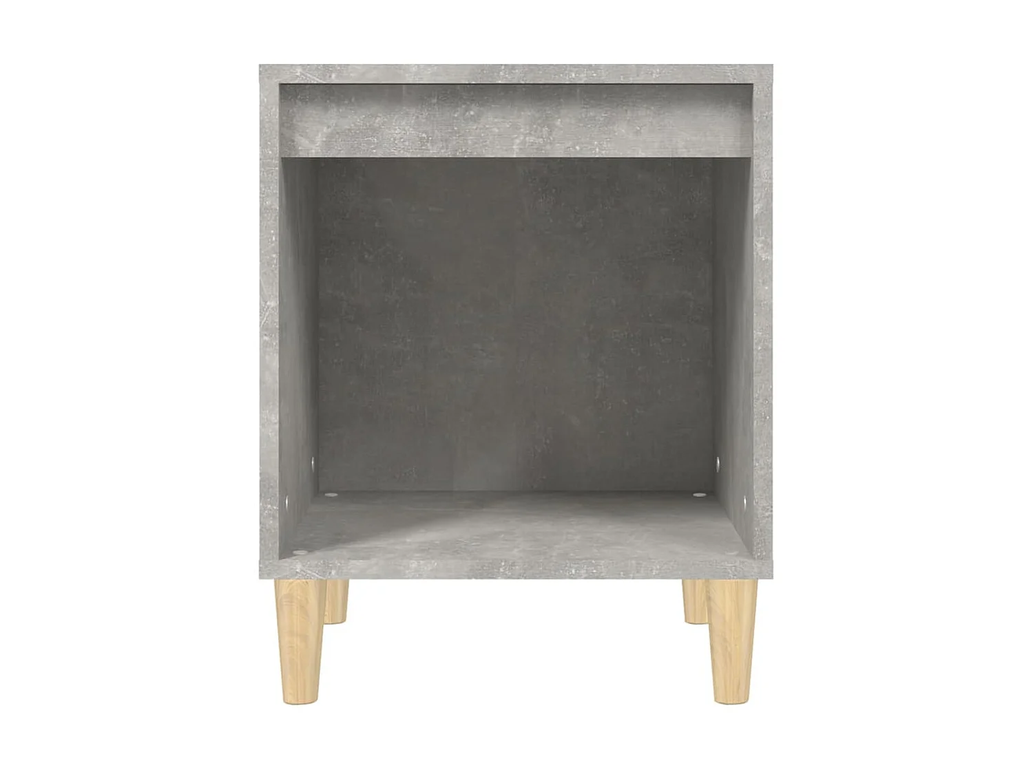 2er-Set Nachttische Nachtschrank Betongrau 40x35x50 cm -RN16704