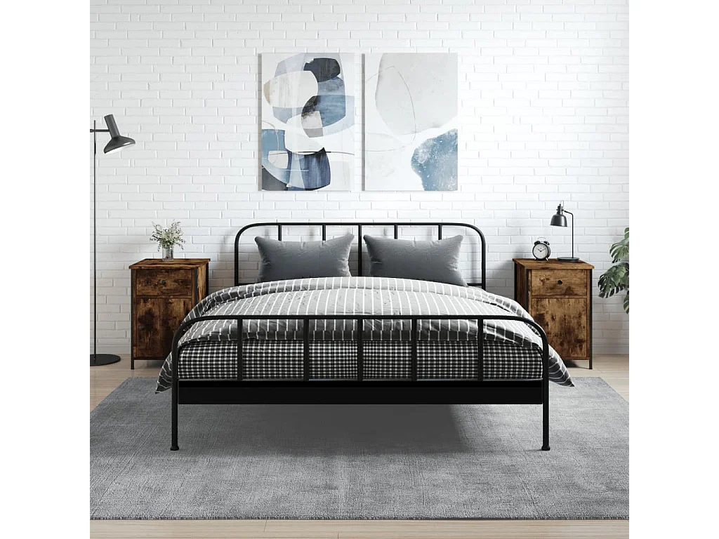 2er-Set Nachttische Nachtschrank Räuchereiche 40x42x60 cm Holzwerkstoff -RN21524