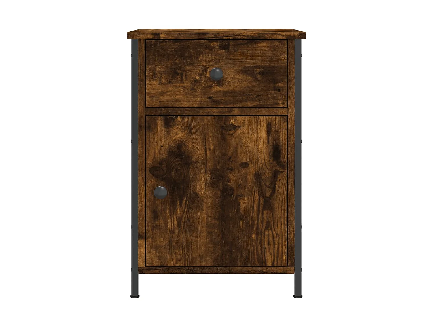 2er-Set Nachttische Nachtschrank Räuchereiche 40x42x60 cm Holzwerkstoff -RN21524